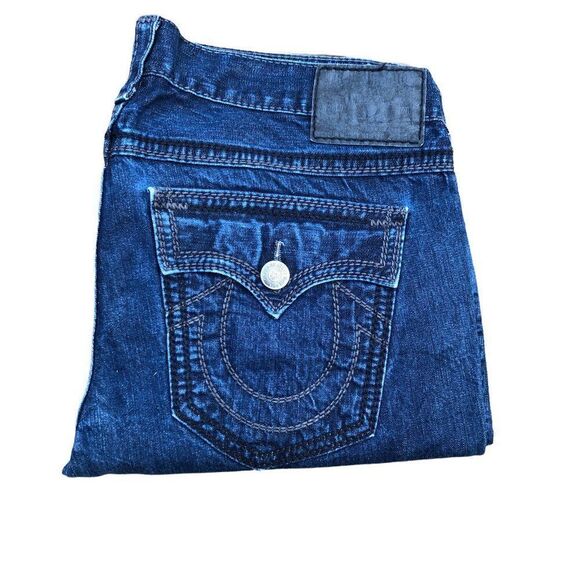 True Religion Jeans Size 40 RICKY BIG QT Blue - Picture 7 of 8